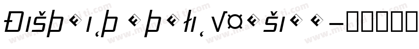 District Italic Version字体转换